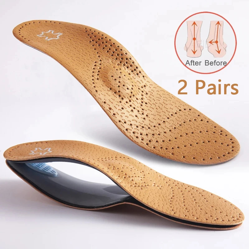 Sneaker Leather Care - 2 Pary Unisex Skórzane Wkładki Ortopedyczne
