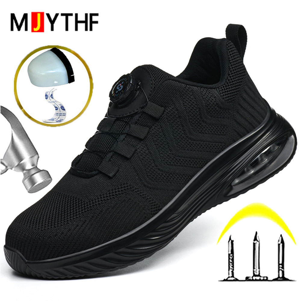 Sneakers Care - Buty robocze męskie z obrotowym guzikiem,